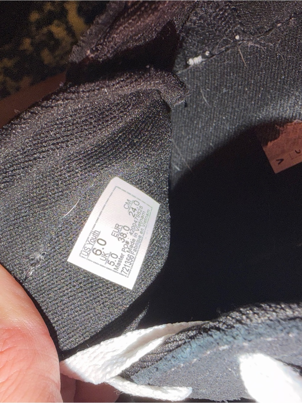 Vans Kids Black & Gray Checkerboard Old Skool Sneakers - Picture 3 of 3